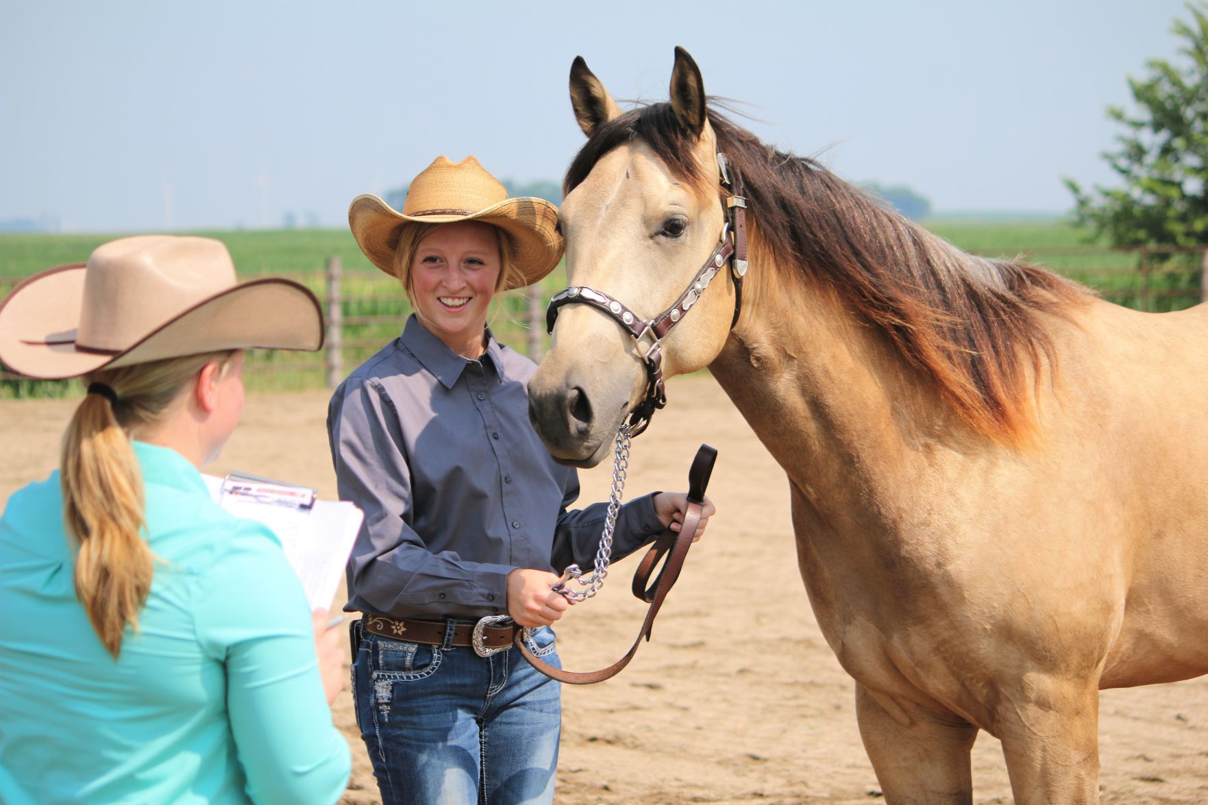 Hailey Stone of Forest City with Horse @ Fair Show.JPG